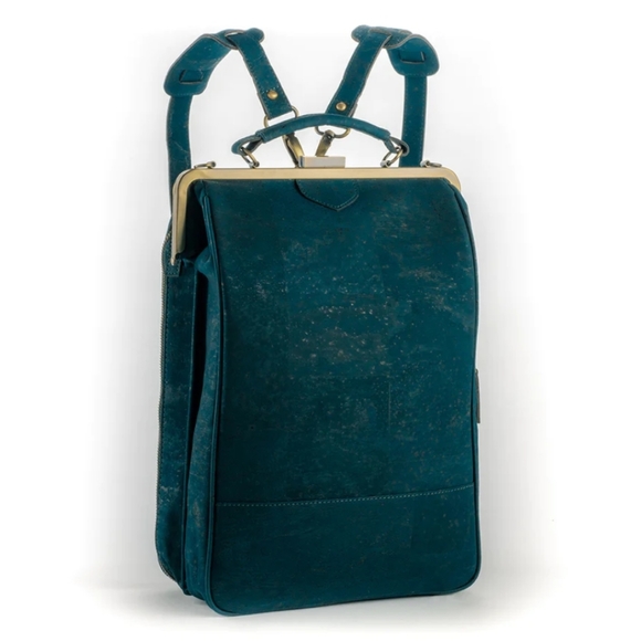 Laflore Paris Handbags - Laflore Paris Bobobark Convertible Vegan Sustainable Backpack In Emerald